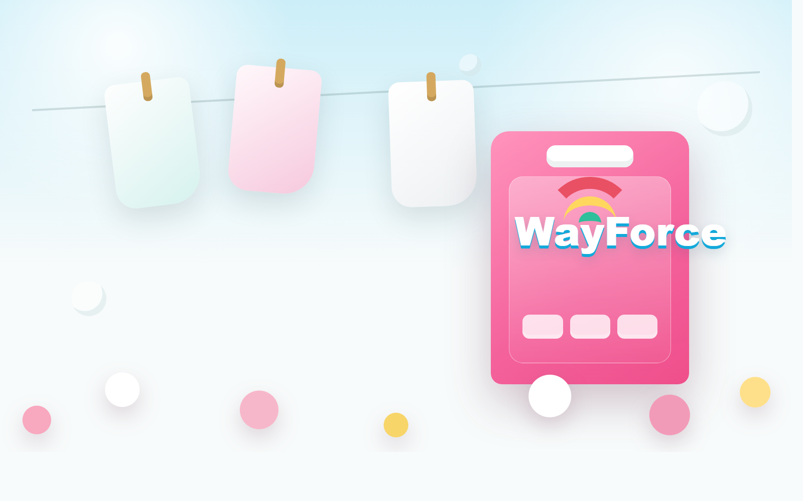 Витрина бренда WayForce с упаковкой и свежим бельем